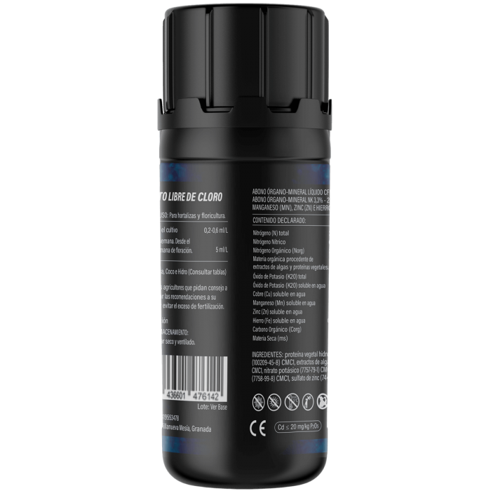 CO2 EFFECT Nano, especial para cultivos LED, 120ml características.
