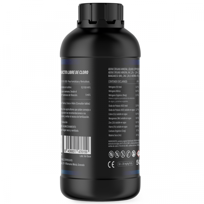 CO2 EFFECT Nano, especial para cultivos LED, 500ml características.