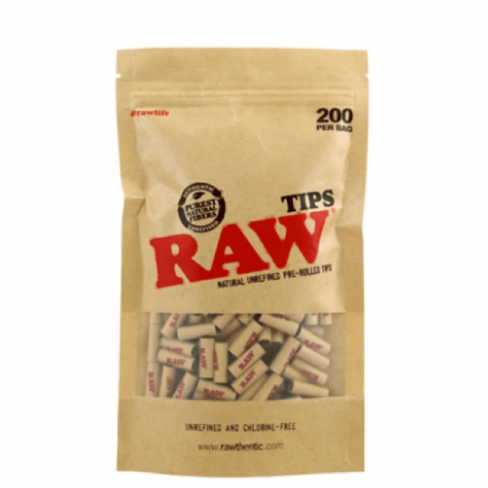 Filtros RAW Pre enrollados en bolsa de 200 unidades, boquillas para fumar.