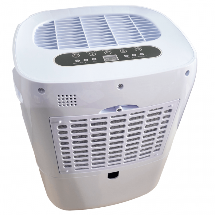 Deshumidificador Cliver Homedry de 20L al dia de capacidad, perspectiva.
