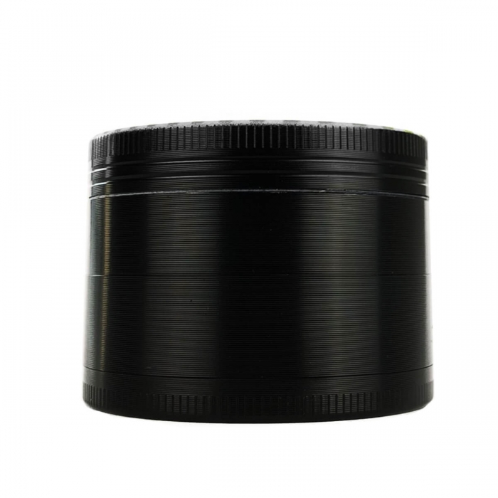 Grinder Purple Haze metal con polinizador 40mm y 4 partes, frontal.