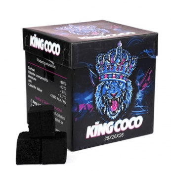 Carboncillo King Coco para cachimbas y shishas.