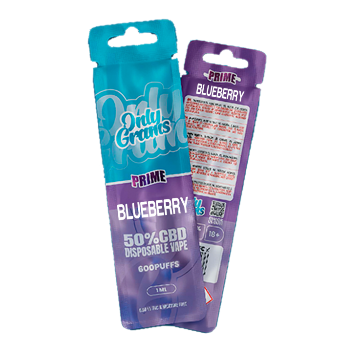 Vaper CBD al 50% de Onlygrams, Blueberry (arándanos).