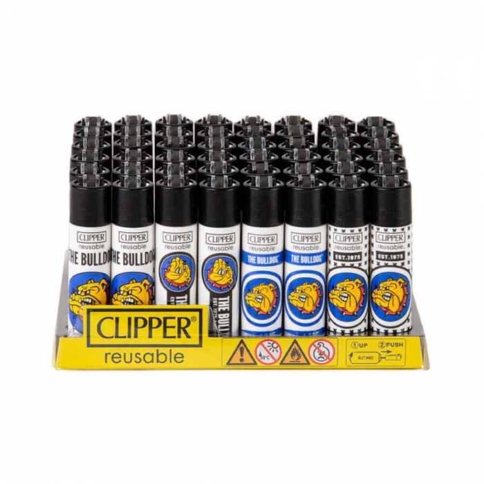 Mecheros Clipper de Bulldog, encendedores originales, caja.
