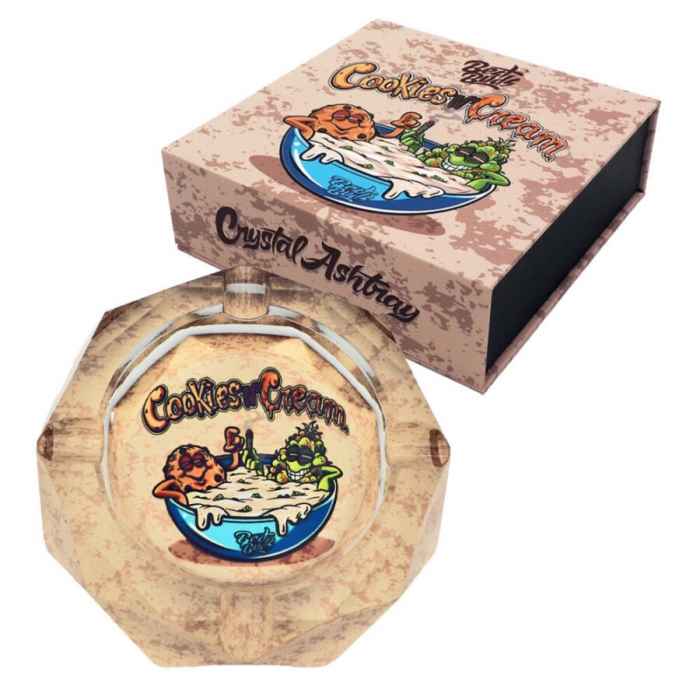 Cenicero cristal Girl Cookies & Cream de 15x15x5 cm.