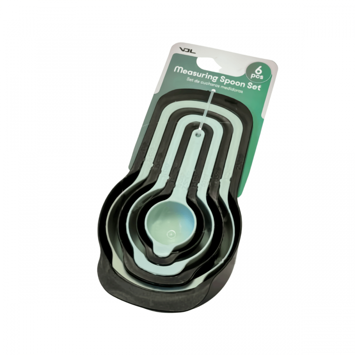 Set de cucharas VDL para dosificación de líquidos y polvo, caja.