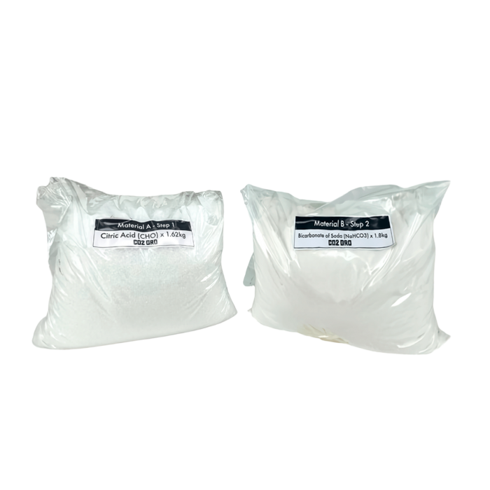 Componentes del kit de recarga CO2 Gro.