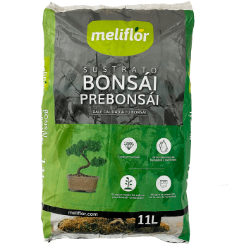 Sustrato para plantas bonsai de 11L Meliflor.
