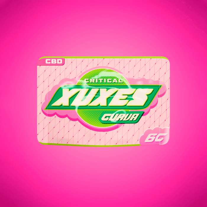 Flores CBD Critical Guava de la marca Xuxes, envase.