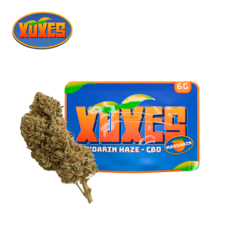 Flores CBD Mandarin Haze de la marca Xuxes.