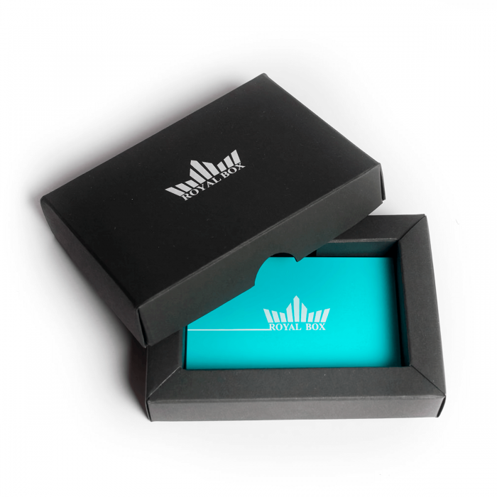 Caja esnifadora Royal Box Azul, con caja.