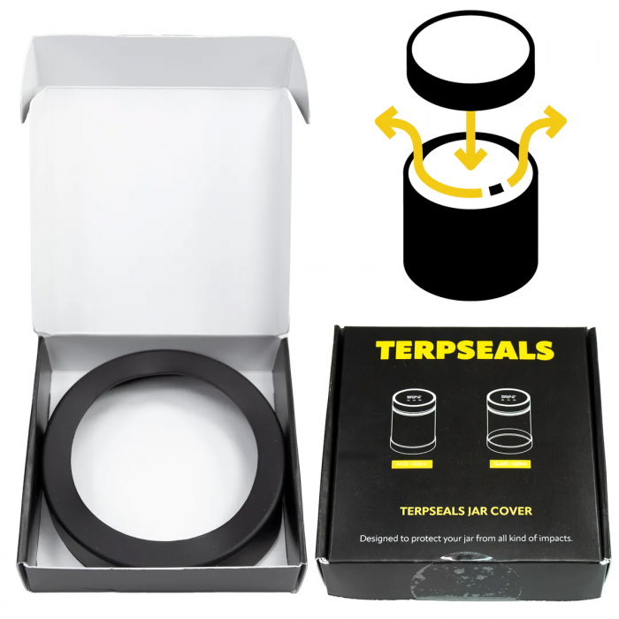 Protector de silicona para botes Terpseals, con caja.
