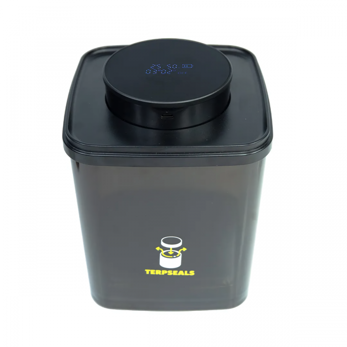 Bote XL de Terpseals con 2600ml de capacidad y control de presión temp y hum.