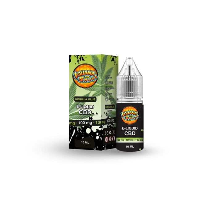 Líquido con CBD 100mg Gorilla Glue de Iguana Smoke. Envase 10ml
