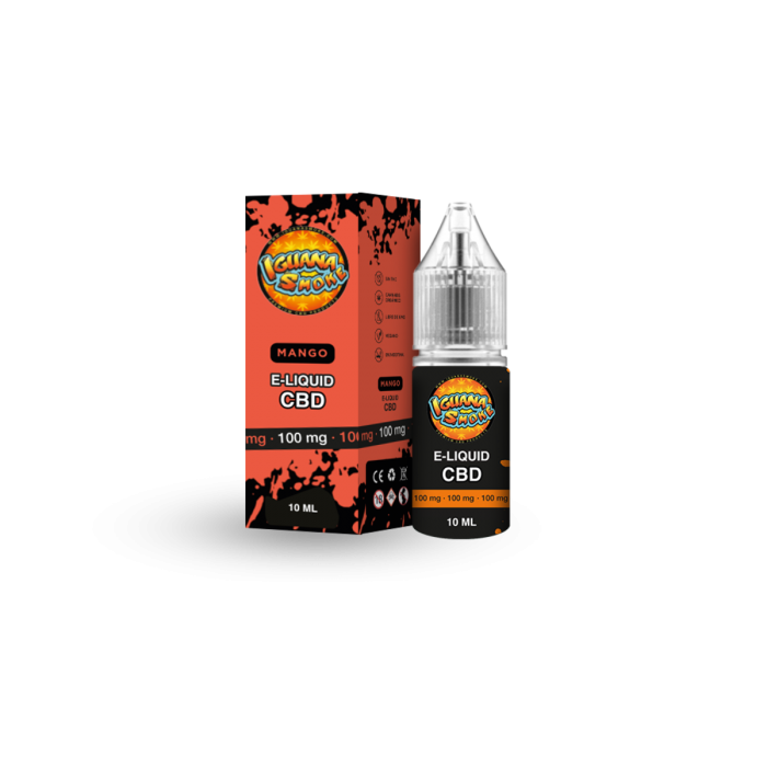 Líquido con CBD 100mg Mango de Iguana Smoke. Envase 10ml