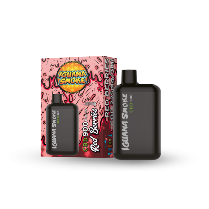 Iguana Pod CBD Pocket Red Berries 225mg.