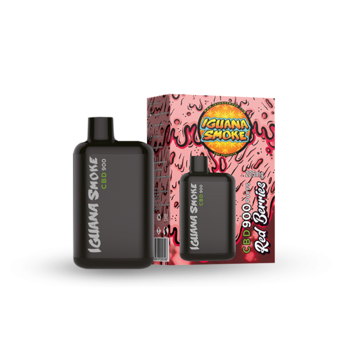 Iguana Pod CBD Pocket Red Berries 225mg, vapeador.