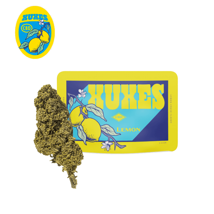 Flores de CBD de la marca Xuxes aroma Lemon.