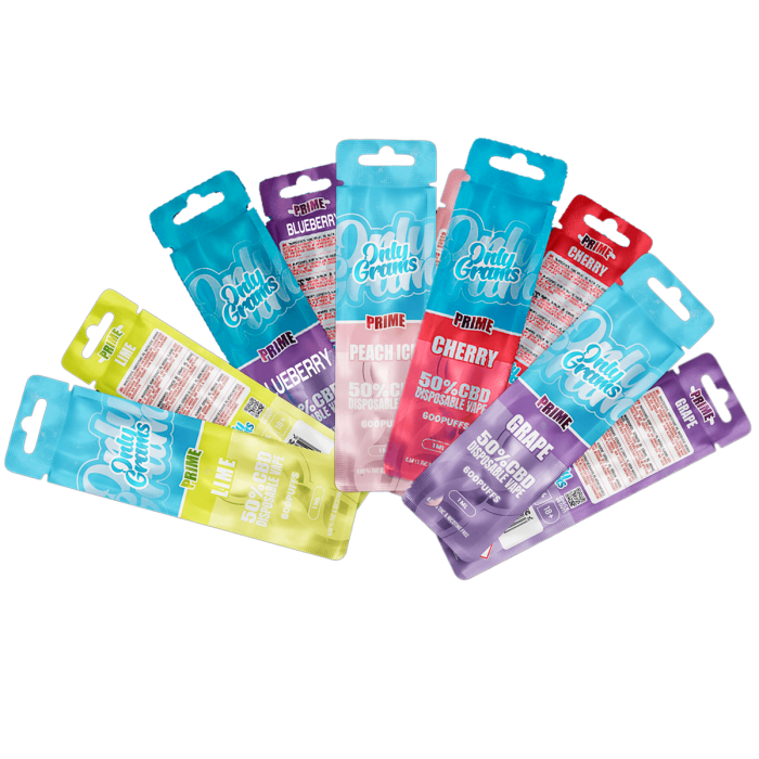 Vaper CBD al 50% de Onlygrams, diferentes aromas.