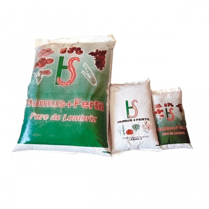 Humus de lombriz, fertilizante orgánico natural.