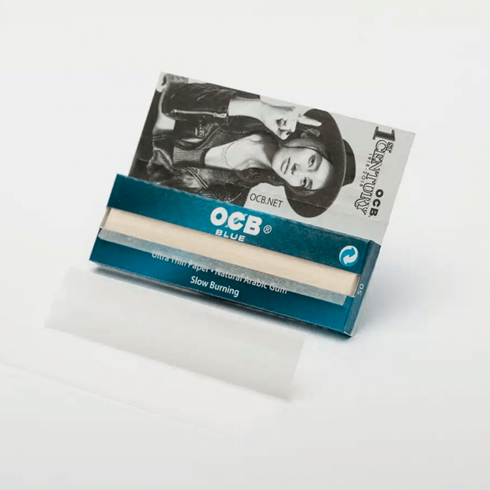 Librillo de papel de liar OCB X-Pert Blue, abierto.