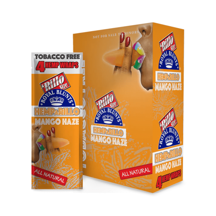 Blunt Hemparillo - Papel de cáñamo natural de sabor. Mango Haze, caja.