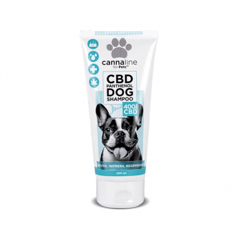 Champú CBD para perros Cannaline de 200ml y 400mg de Cannabidiol