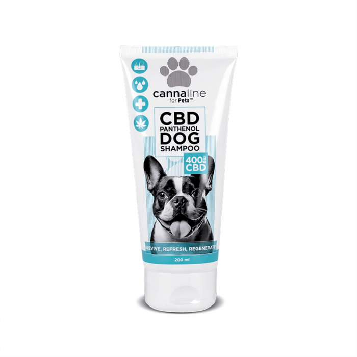 Champú CBD para perros Cannaline de 200ml y 400mg de Cannabidiol