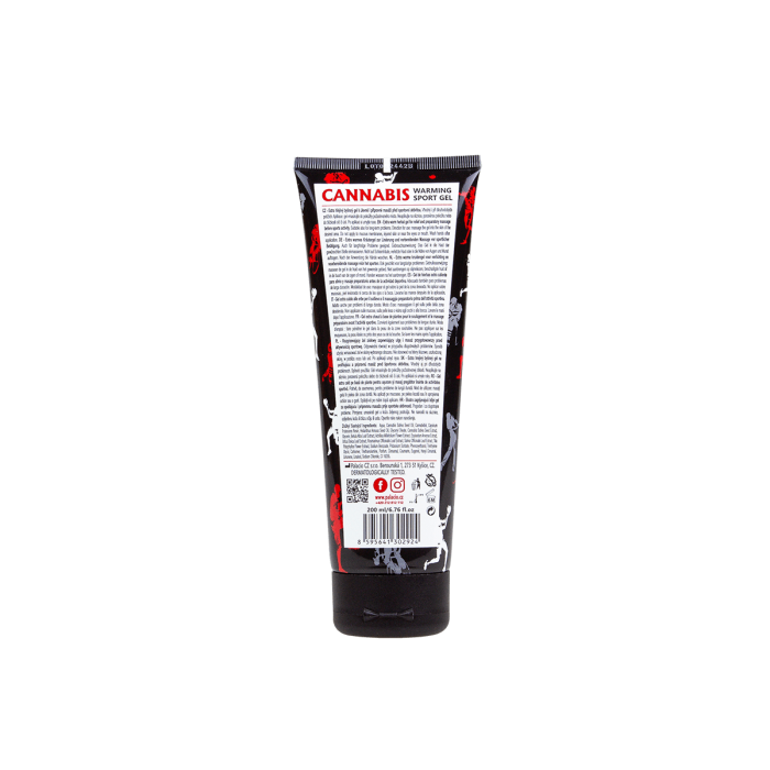 Gel de masaje CBD Sport Forte efecto calor de Palacio 200ml, ingredientes.