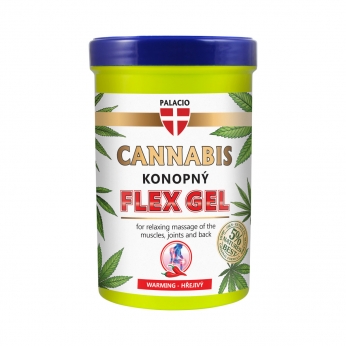 Gel para masajes efecto calor con CBD de 380ml Palacio.