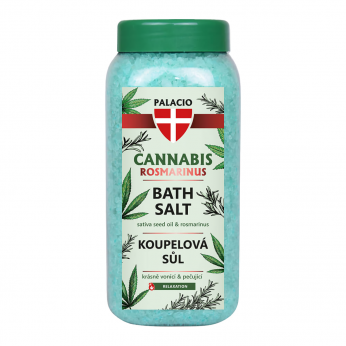 Sales de baño con aceite de semilla de cannabis y Rosmarinus.