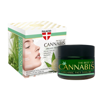Serum facial orgánico de cannabis para la piel, Palacio 50 ml.