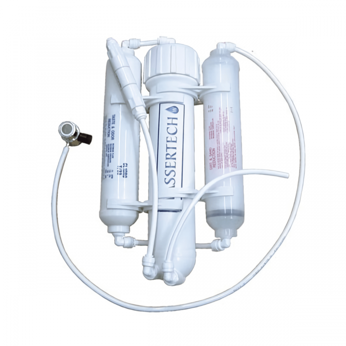 Filtro de Osmosis inversa de 3 etapas Wassertech, limpiador de aguas duras.