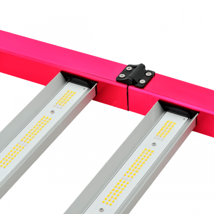 Sistema LED Aura Pro 3.2 720w para cultivo, bisagra y diodos LED.