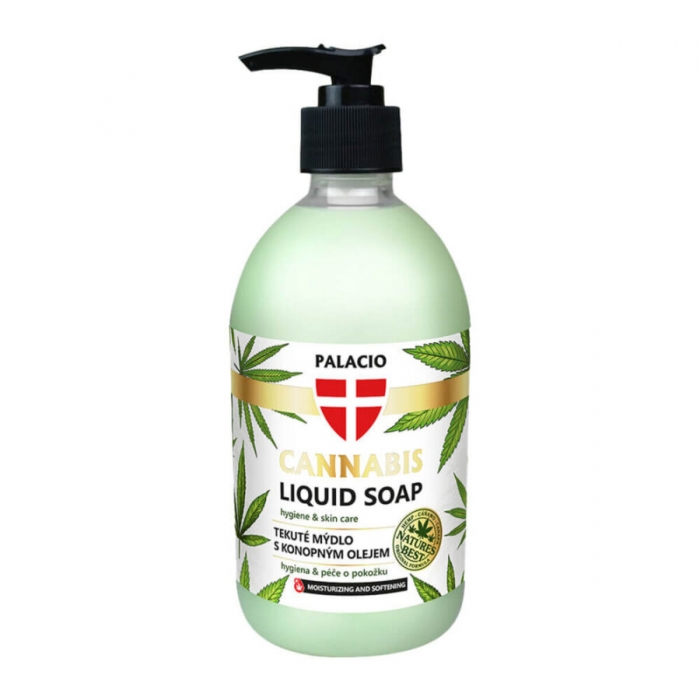 Jabón líquido con Aceite de Cannabis de 500ml Palacio.