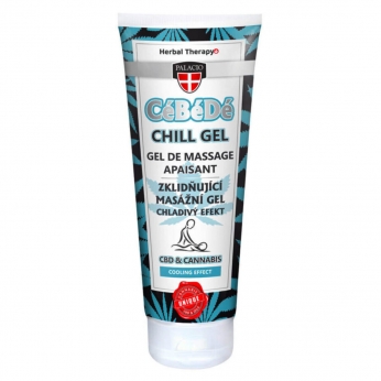 Gel para masaje con CBD CéBéDé de la marca palacio efecto frío.