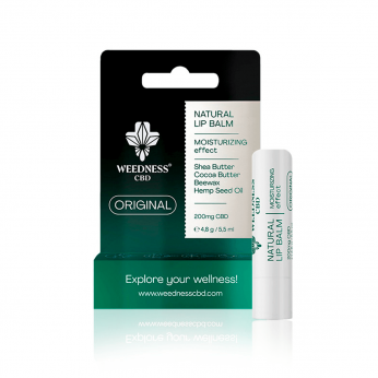 Bálsamo labial CBD Weedness de 4,8 gramos.