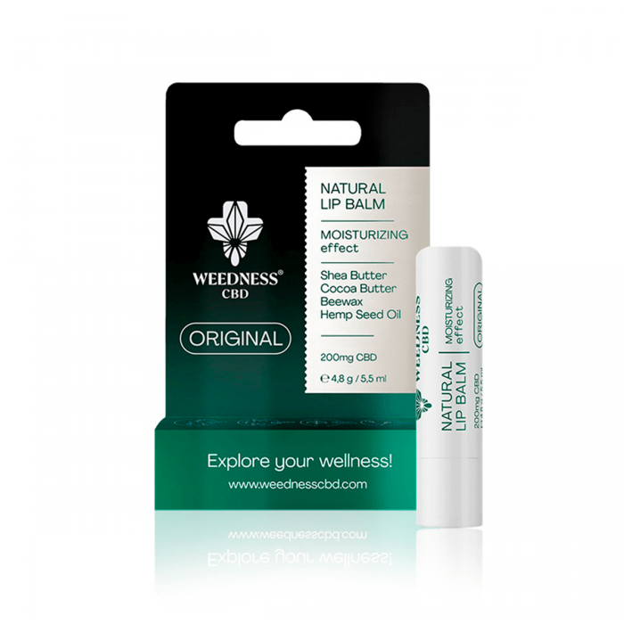 Bálsamo labial CBD Weedness de 4,8 gramos.