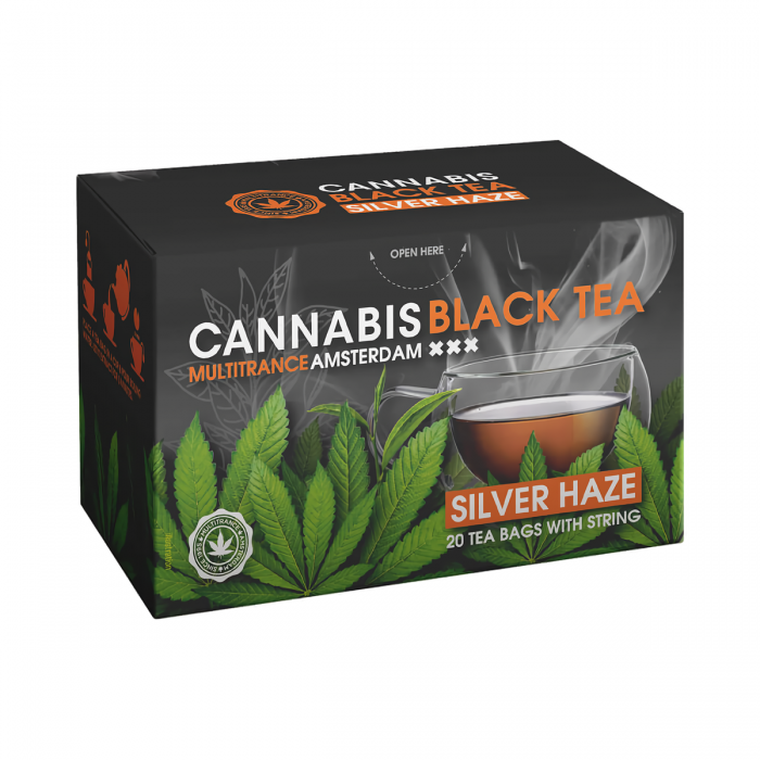Te Verde Cannabis Silver Haze de 10 unidades, caja.