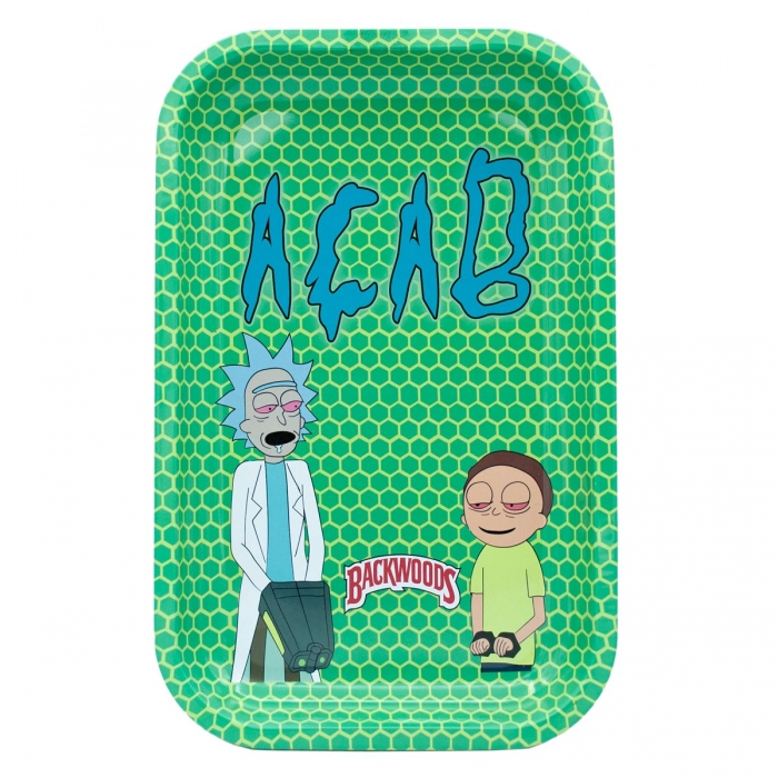Bandeja de liar Rick y Morty fumados