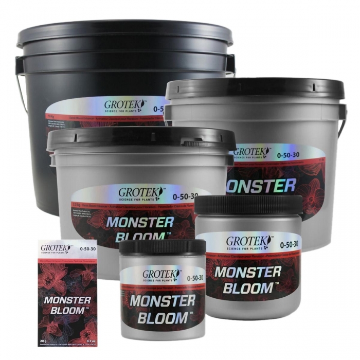 Monster Bloom - Estimulador de floración de Grotek. PK 0-50-30 para engorde de cogollos.