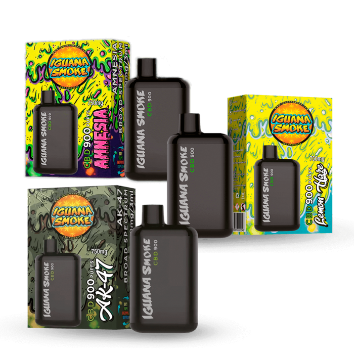 Iguana Pod 750mg CBD Pocket de Iguana Smoke diferentes aromas.