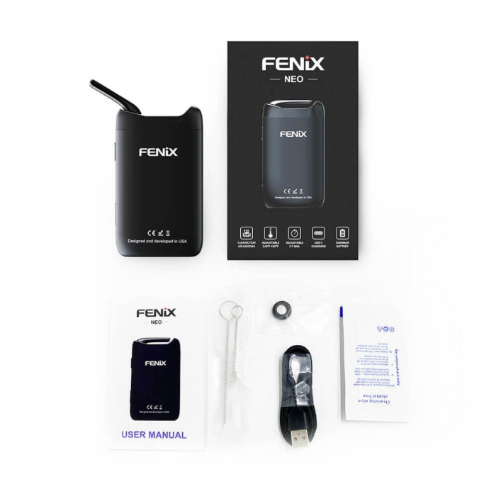 Vaporizador Fenix Neo para hierbas, componentes.