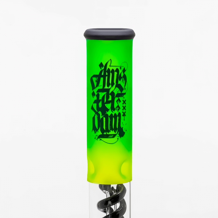 Bong de cristal con percolador Ámsterdam 40cm, tubo de aspiración.