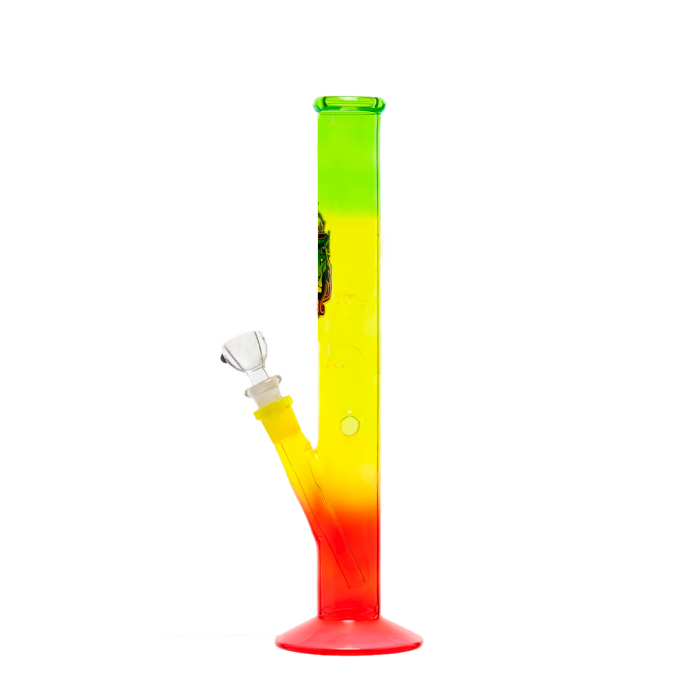 Bong de cristal Leon de 35 cm de altura, lateral.