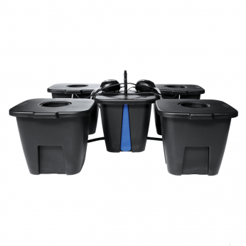 Sistema Aeropónico Aeros IV Master con 4 macetas para cultivo.