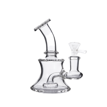 Bong de Cristal para agua con percolador, 12,7 cm de altura.