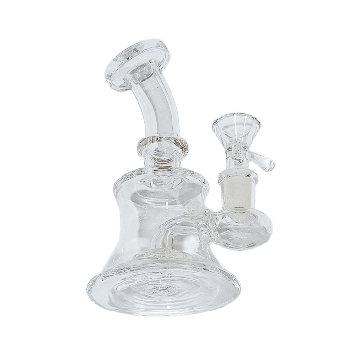 Bong de Cristal para agua con percolador, perspectiva.
