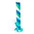Bong de Silicona 36 cm para marihuana. Blanco y azul.