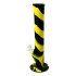 Bong de Silicona 36 cm para marihuana. Negro y amarillo.